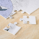 P-51ムスタングの飛んでいるな護衛 ジグソーパズル (側面)