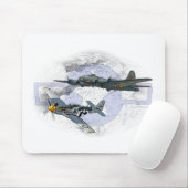 P-51ムスタングの飛んでいるな護衛 マウスパッド (マウス)