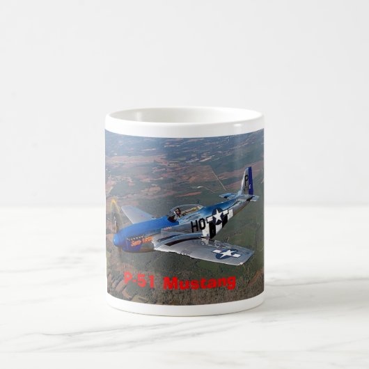 p-51ムスタング コーヒーマグカップ (中央)
