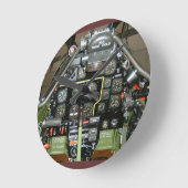 P-51ムスタング ラウンド壁時計 (傾斜)