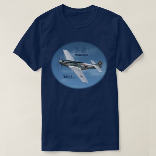 P-51ムスタング Tシャツ (デザイン正面)