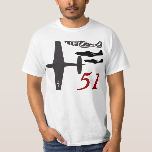 P 51壊れ目 Tシャツ (正面)