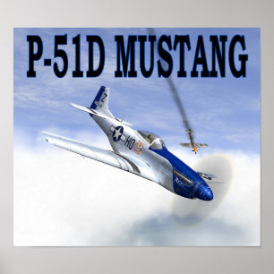 P-51対BF109ポスター ポスター