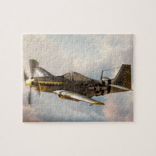 P-51第二次世界大戦戦闘機飛行機 ジグソーパズル