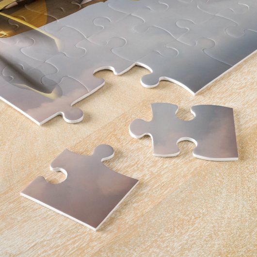 P-51第二次世界大戦戦闘機飛行機 ジグソーパズル (側面)