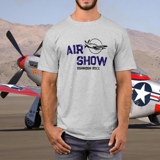 P-51 ビンテージ航空機 ミリタリー退役軍人 WW2 エアショー Tシャツ