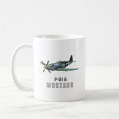 P-51 Bのムスタング コーヒーマグカップ (左)
