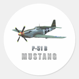 P-51 Bのムスタング ラウンドシール