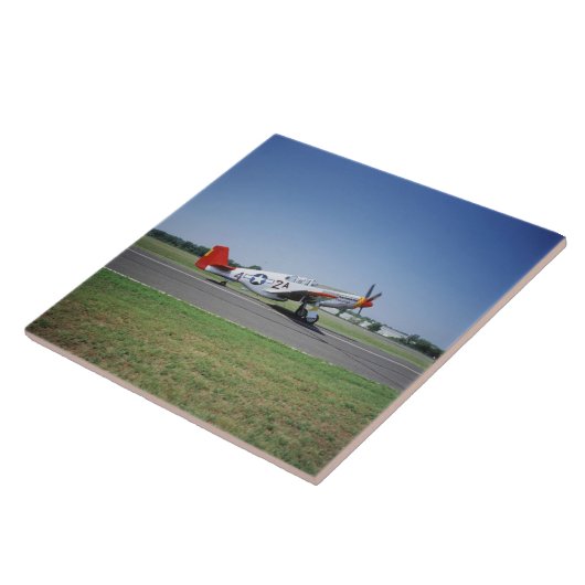 P-51 C TuskegeeのCAFの空気の赤い尾飛行機 タイル (側面)