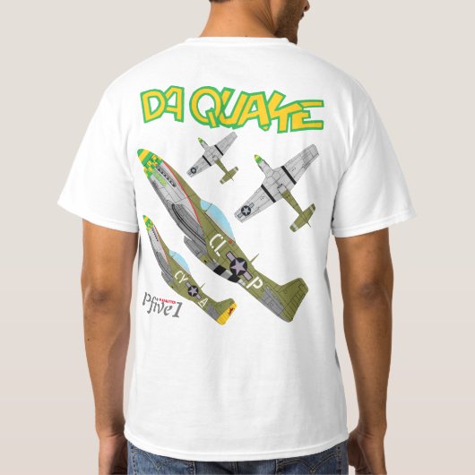 P-51 DA QUAKE Tシャツ –  (裏面)