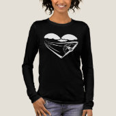 P-51 Mustange Heart Womens Fitted Shirt  トライブレンドＴシャツ (正面)