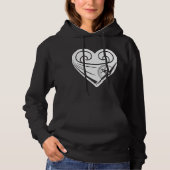 P-51 Mustange Heart Womens Hooded SweatShirt  パーカ (正面)