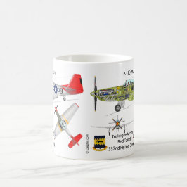 P-51 Tuskegeeのムスタングのマグ コーヒーマグカップ