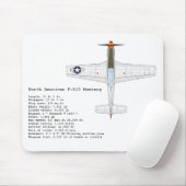 P-51Dのムスタングのmousepad マウスパッド (マウス)