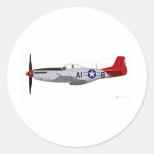 P-51DのムスタングのTuskegeeの北アメリカパイロット ラウンドシール
