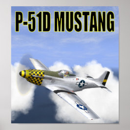 P-51Dマスタングのポスター ポスター