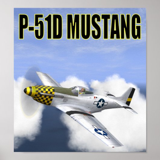 P-51Dマスタングのポスター ポスター (正面)