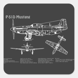 P-51Dマスタング – 飛行機の設計図PD スクエアシール