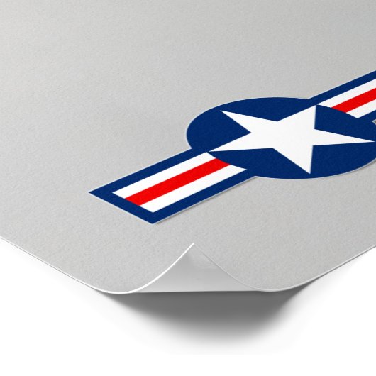 P-51D、F-16C、およびF-15E ポスター (角)