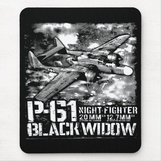 P-61ブラックウィドウ マウスパッド (正面)