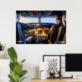 P-8ポセイドンコックピット ポスター (ホームオフィス)