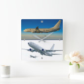 P-8ポセイドン スクエア壁時計 (ホーム)