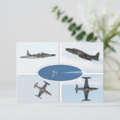 P-80射撃、 発砲スター5飛行機セット 招待状 (スタンド正面)