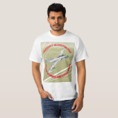 P 80射撃、 発砲スターTシャツ Tシャツ (正面フル)