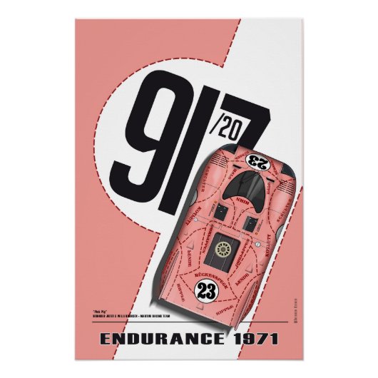 P 917/20 Pink Pig Joest-Kauhsen ポスター (正面)