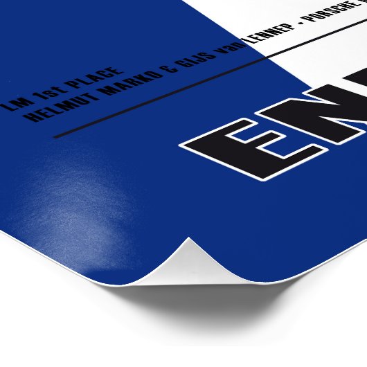 P 917 Marko-van Lennep LM 1971 ポスター (コーナー)