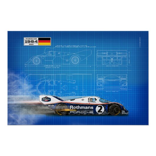 P 962 Blueprint ポスター (正面)