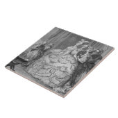 P.A. Mart著刻まれる女王の侍女 タイル (側面)