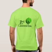 P&Eの害虫のライムのワイシャツ Tシャツ (裏面)