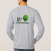P&Eペストグレーロングスリーブシャツクラシック Tシャツ (裏面)