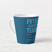 P E先生通常の先生と同じが カフェラテマグ (左アングル)