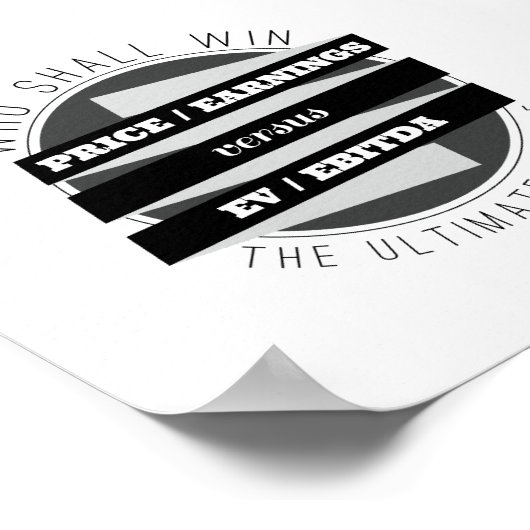 P/E比とEV/EBITDA比 ポスター (角)