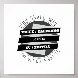 P/E比とEV/EBITDA比 ポスター