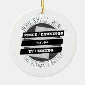 P/E比率対EV/EBITDAの比率 セラミックオーナメント (正面)