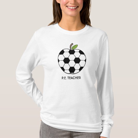 P.E. 先生のワイシャツ-サッカーボールApple Tシャツ (正面)