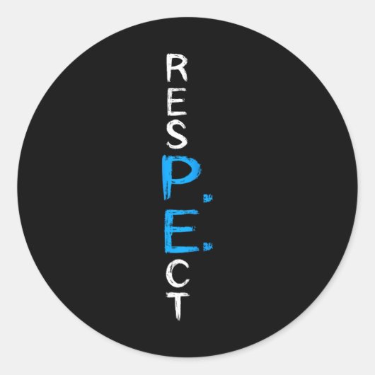 p.e.先生ペ先生スクールフィットネスジムクラス ラウンドシール (正面)