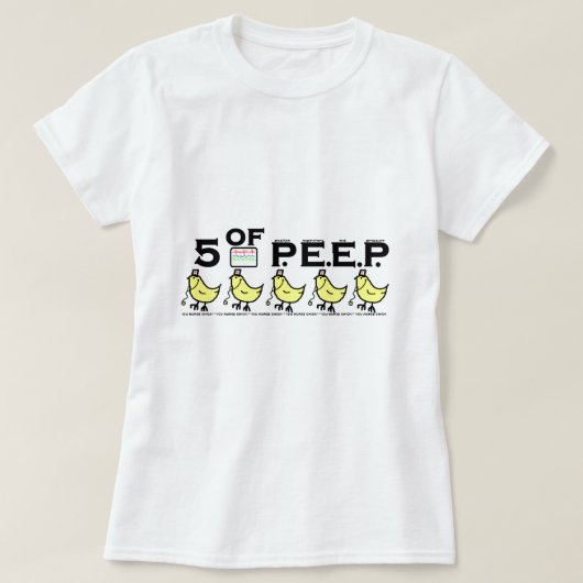 P.E.E.P.の5 Tシャツ (デザイン正面)