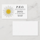 P.E.O.のメンバーのための名刺 名刺 (正面/裏面)