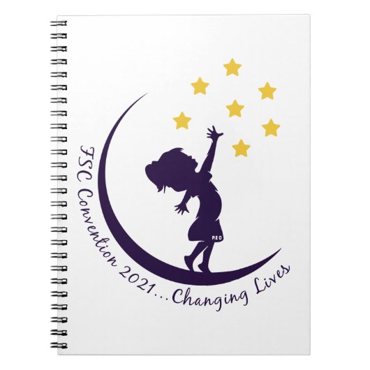 P.E.O.フロリダ州大会ロゴ ノートブック (正面)