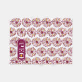 P.E.O.マーガレットデイジーオールオーバープリント フリースブランケット (正面(横))