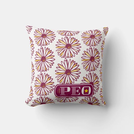 P.E.O.ロゴ クッション (正面)