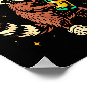 P Fizz Cheers 2026 Funny Raccoon New Year Design  ポスター (角)
