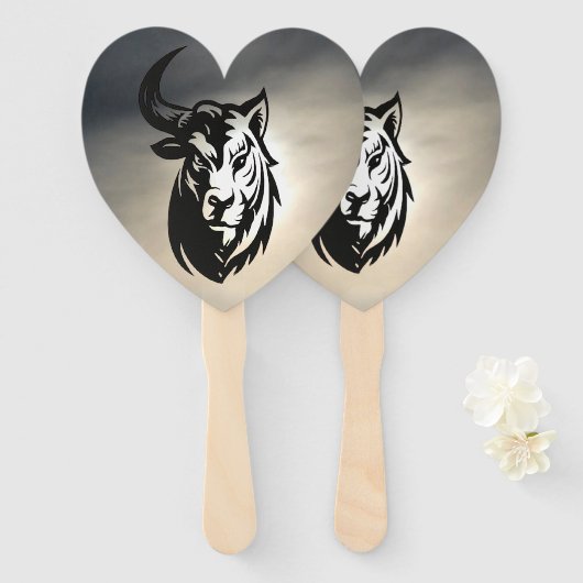 P half bull half tiger ハンドファン (正面&裏面)