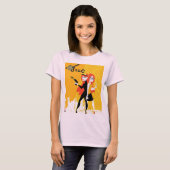 P.I.ジェーン基本ピンクの女性のTシャツ Tシャツ (正面フル)