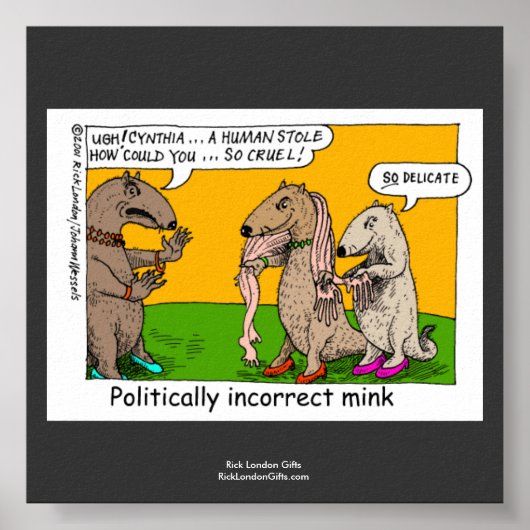 P.I.ミンク（人間のストール）漫画の品質ポスター ポスター (正面)