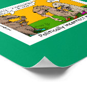 P.I.ミンク(人間のストール)漫画フレームプリント ポスター (角)